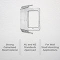 Deta Quick Fit Vertical Stud Mount Bracket - 84mm - Galvanised Steel - Quick Fit - SuperSaverAU - view 2
