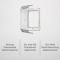 Deta Quick Fit Vertical Steel Stud Mount Bracket for Wall Plates Switches