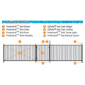 Protectoral Aluminium Pool & Garden Fence Brackets 4 Pack - 38x25mm - Pearl White - Rust-Resistant - SuperSaverAU - view 3
