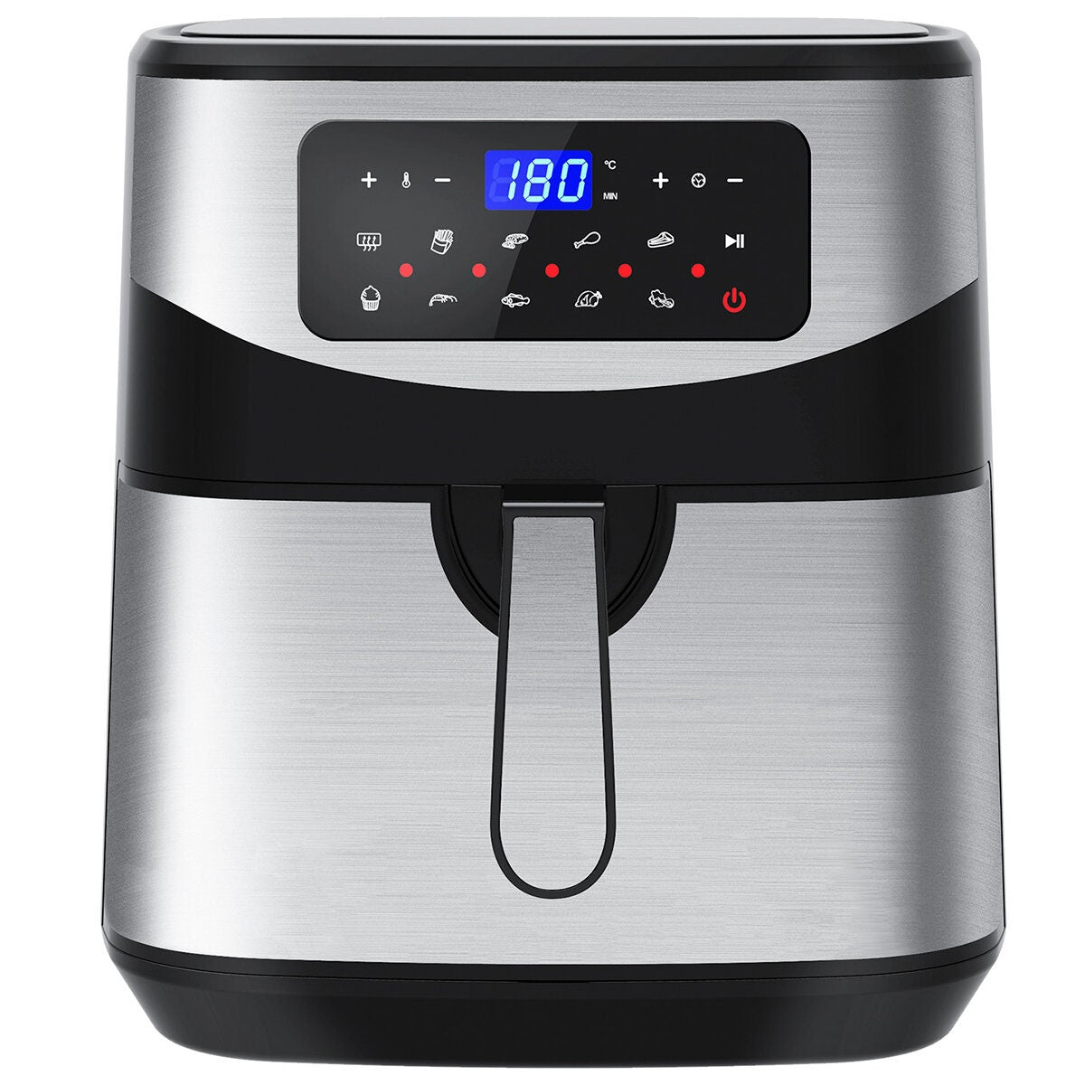 Kitchen Couture Digital Air Fryer 12L - Stainless Steel - One-Touch Controls, Preset Functions - 10001717