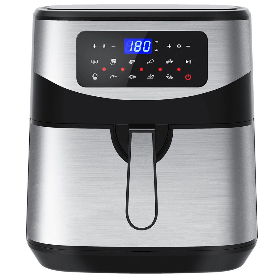 Kitchen Couture Digital Air Fryer 12L - Stainless Steel - One-Touch Controls, Preset Functions - 10001717