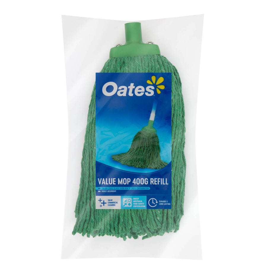 Oates 400g Green Value Mop Refill String