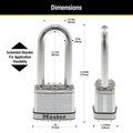Master Lock 51mm Magnum Padlock - 64mm Extra Long Shackle - M5DLJ - SuperSaverAU - view 5