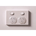 Dreambaby Child Safety Power Outlet Plugs 12 Pack, Transparent Polypropylene Covers
