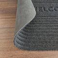 Maxfind Charcoal Oval Scraper Doormat 40x60cm - Eco-Friendly, Durable - SuperSaverAU - view 5
