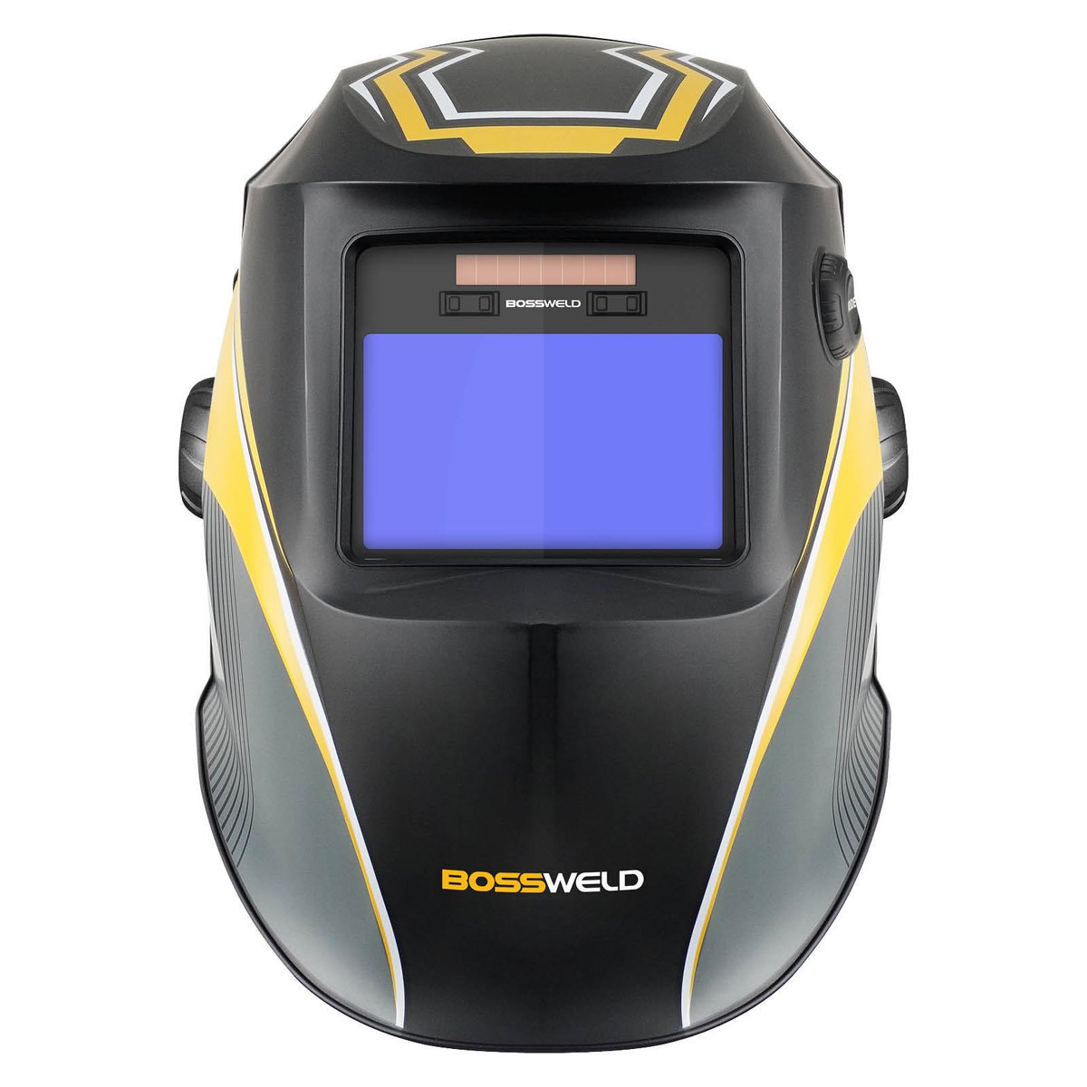 Bossweld Flare Welding Helmet - Variable Shade 4-8 / 9-13 - 100 x 60mm Viewing Area - Lightweight and Durable - SuperSaverAU - view 2