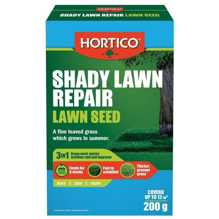 Hortico Shady Lawn Repair 200g Lawn Seed Slow Release Fertiliser - SuperSaverAU - view 1
