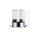 Better Living Clever 2 x 500ml Shower Dispenser Matte Black Wall Mount Rust Resistant
