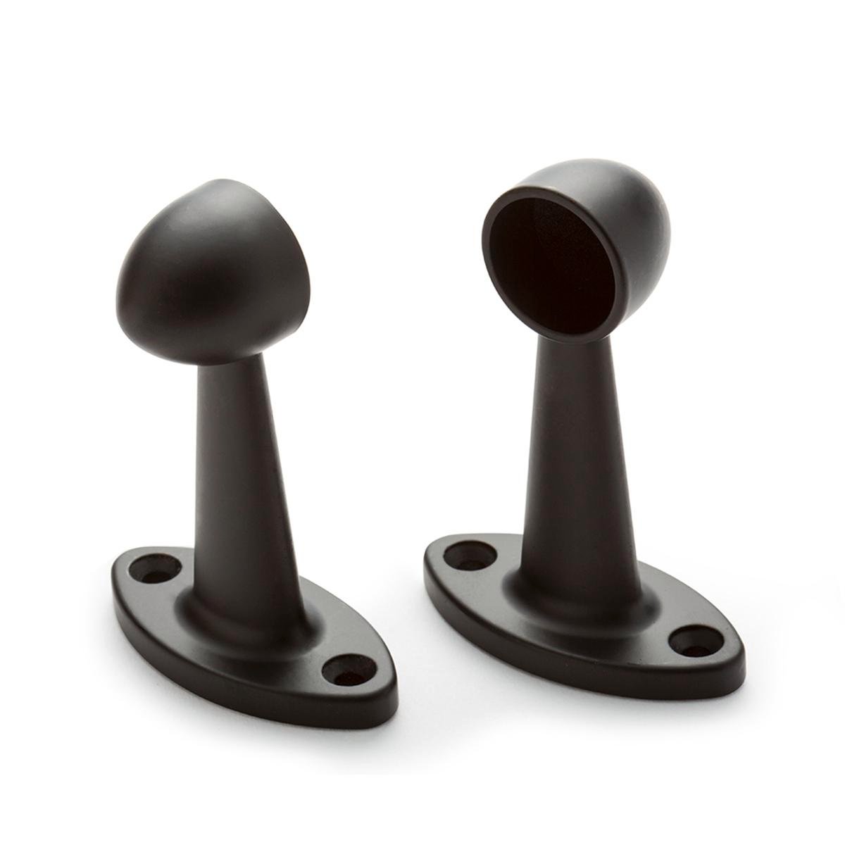 Sandleford 19mm Black Fitting Rod Pillar End 2 Pack - Matte Black - 52mm x 70mm - SuperSaverAU - view 1