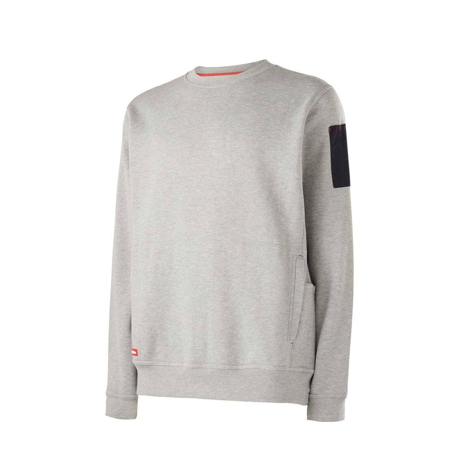Hard Yakka Crew Neck Fleece Jumper Size M - Grey Marle - Warm & Comfortable - SuperSaverAU - view 1
