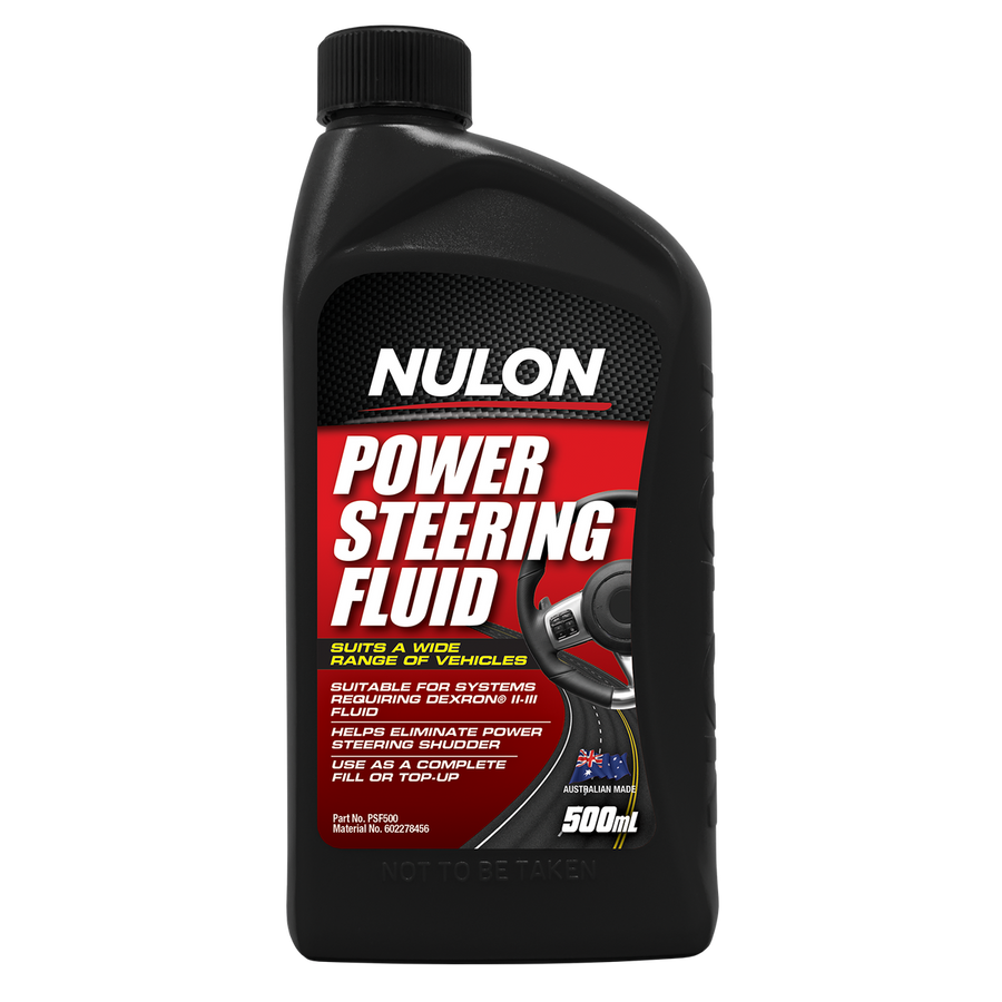 Nulon Power Steering Fluid 500ml - Mineral-Based - Anti-Corrosion & Wear Protection - SuperSaverAU - view 1