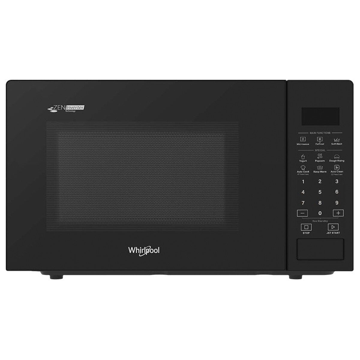 Whirlpool 32L Inverter Microwave Oven 1100W - Black - Zen Inverter Technology - Jet Start - MWP321IB