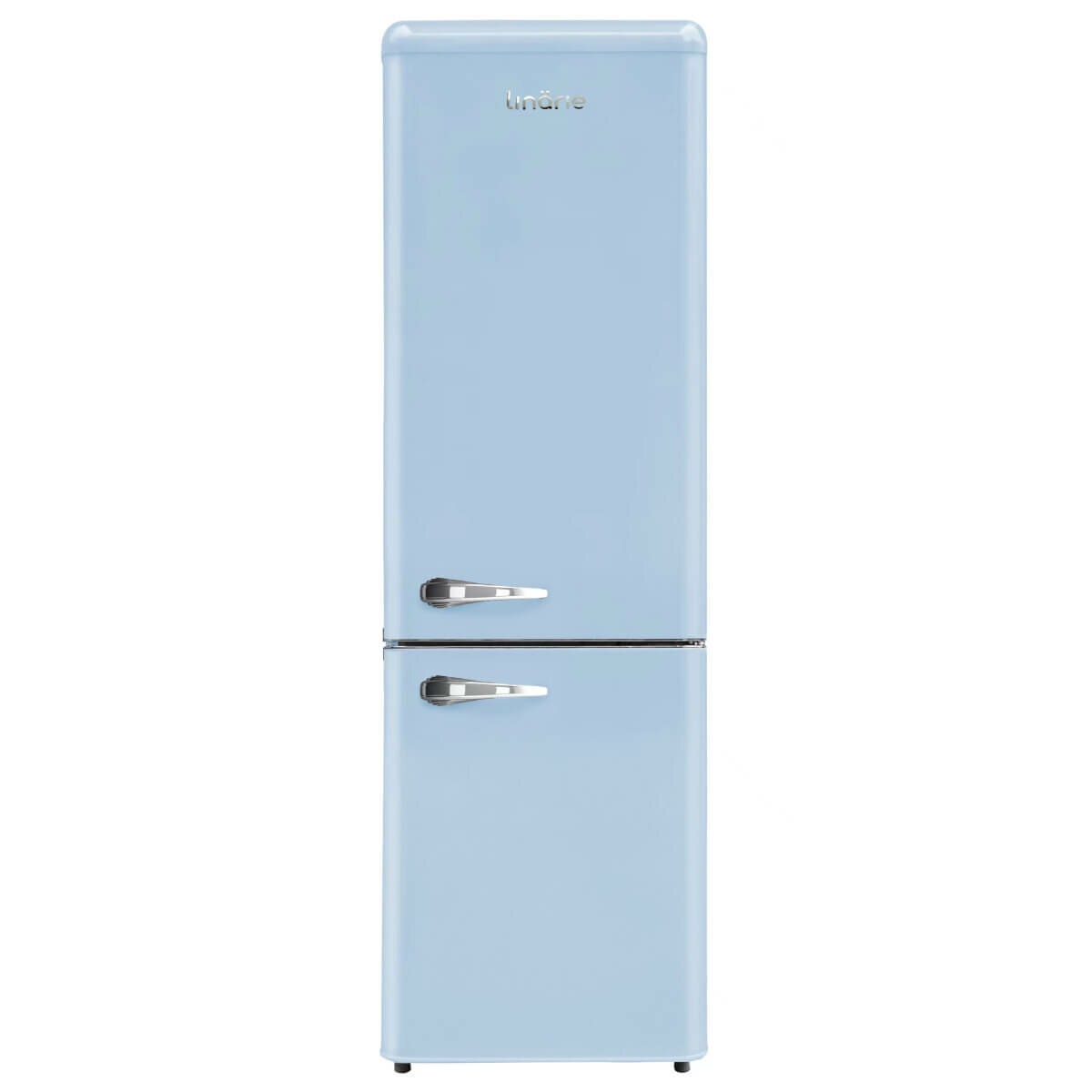 Linarie Annecy 242L Retro Bottom Mount Fridge - Blue Cabinet and Door Panels, Manual Defrost - LKCO250BLUE