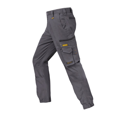 DeWALT Goldfield PROStretch Work Trousers Size 32 Grey Cotton Spandex