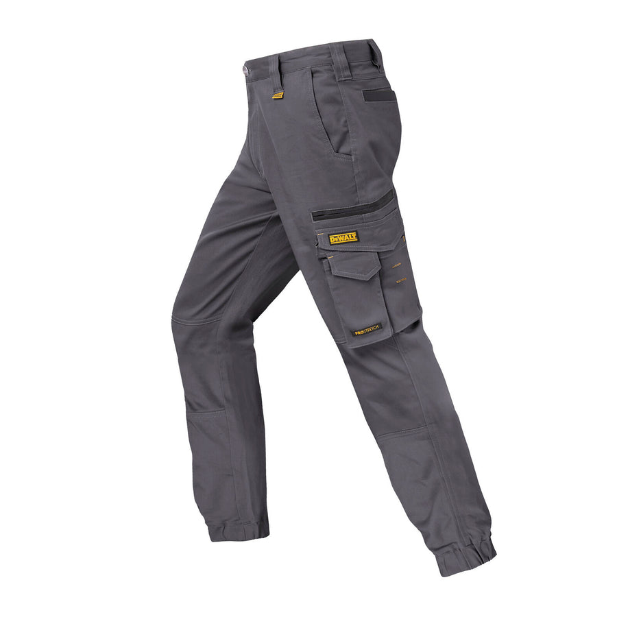 DeWALT Goldfield PROStretch Work Trousers Size 32 Grey Cotton Spandex