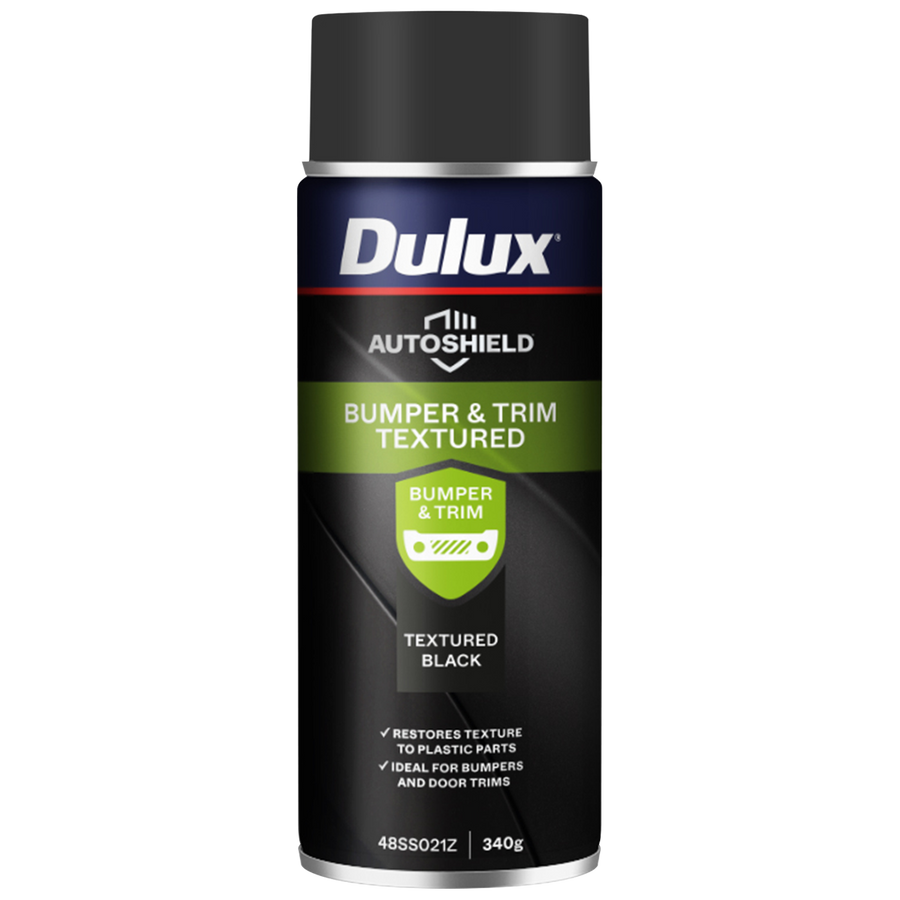 Dulux Autoshield Spray Paint 340g Textured Black Bumper - 0.34L - Excellent Adhesion - SuperSaverAU - view 1
