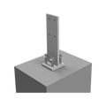 VUEPRO 110 x 110mm Galvanised T-Blade Post Anchor