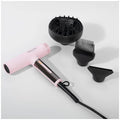 BaBylissPRO Nano Titanium Light ionic high-speed hair dryer - 1400W digital motor, pink blush - 900215