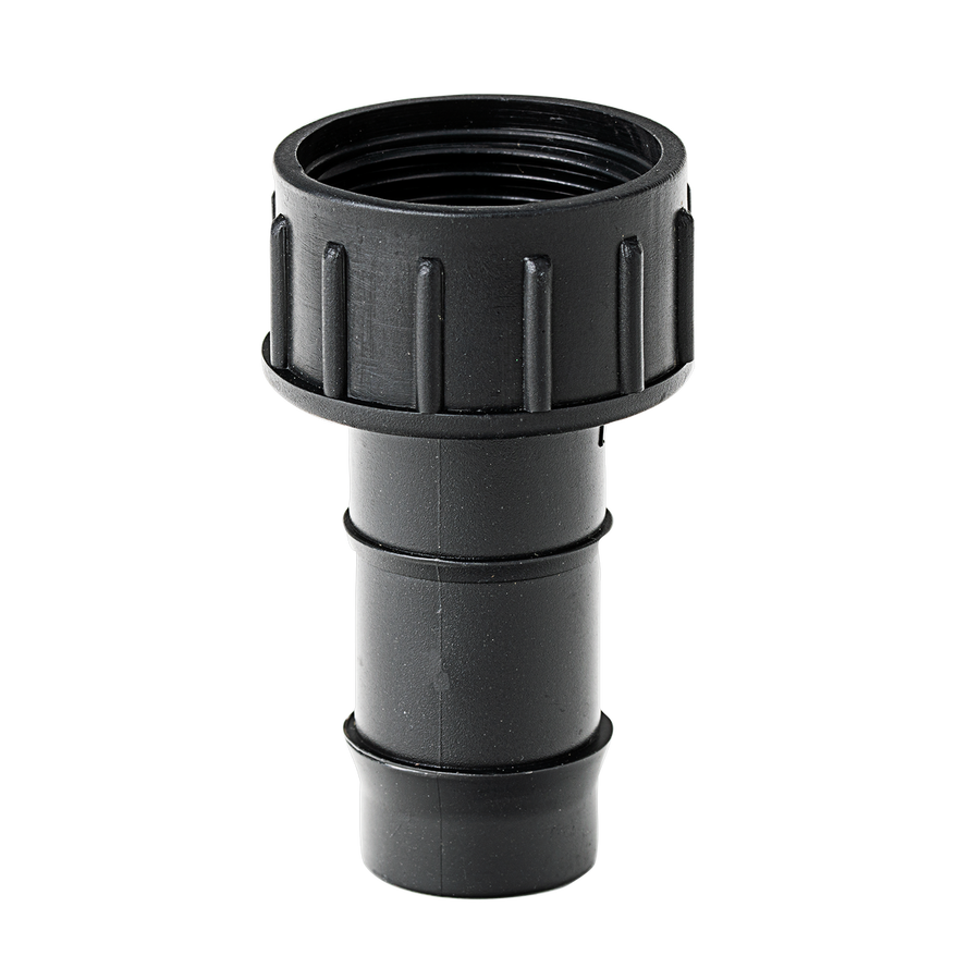 K Rain 20mm Tap Adaptor with 19mm Barb - Black - 90mm x 30mm x 120mm - SuperSaverAU - view 1