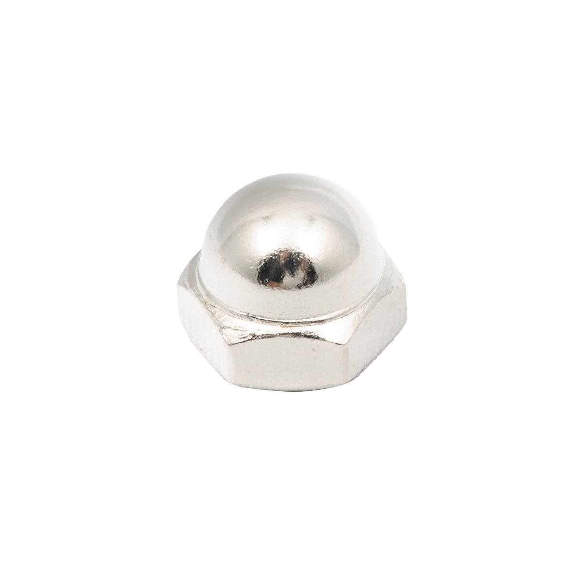 Zenith Dome Nut - 1/4 - Steel - Chrome Plated - 12 Pack - SuperSaverAU - view 2