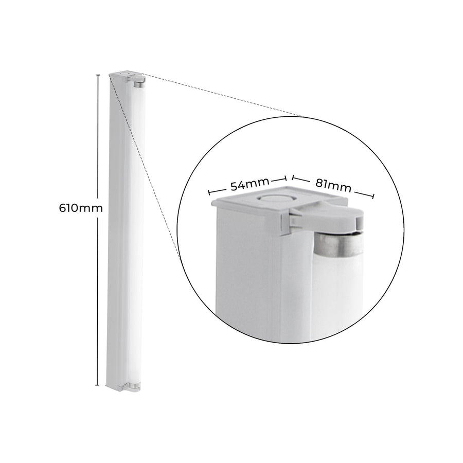 Deta 18W Single Bare Fluorescent Batten Light - SuperSaverAU - view 1