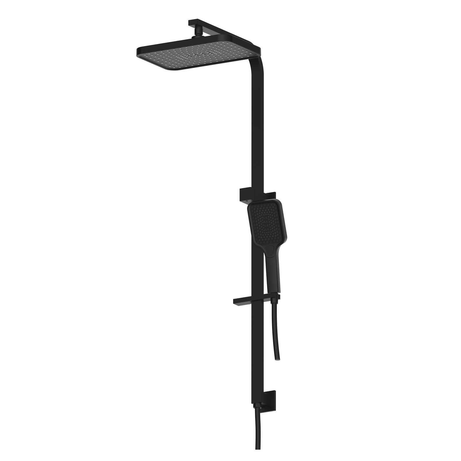 Mondella Matte Black Rococo Multifunction Twin Shower 9L/min WELS 3 Star 4 Spray