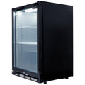Smart 118L drinks chiller - black, lockable door, 7 star energy rating, interior light - SMH1840BLK