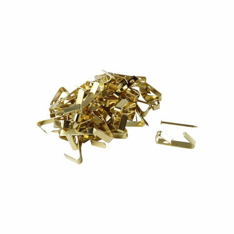 Everhang 8kg Brass Plated Picture Hanging Hook 100 Pack Durable Use - SuperSaverAU - view 1