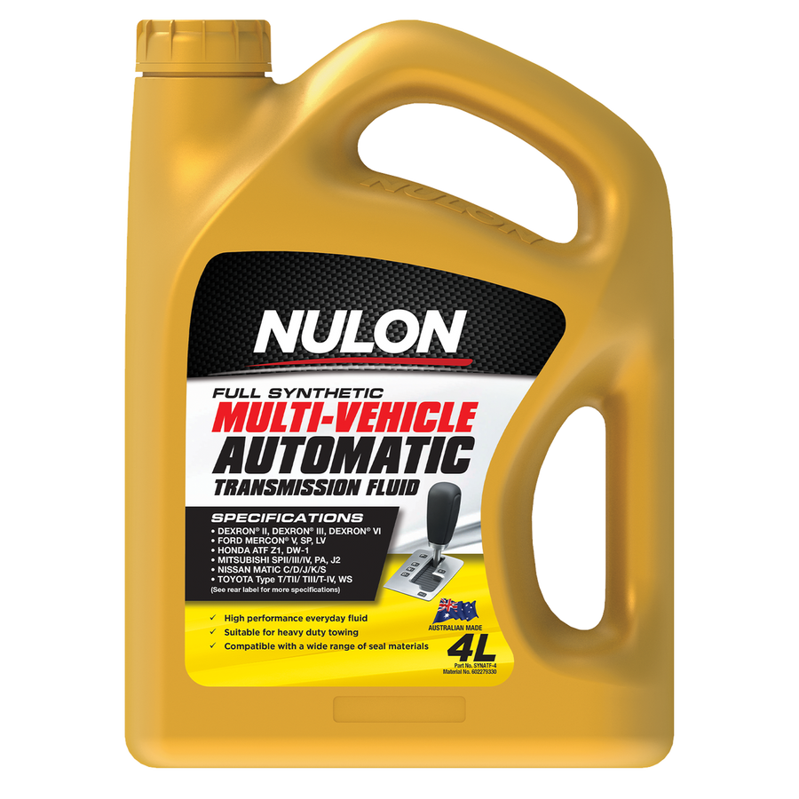 Nulon Full Synthetic Automatic Transmission Fluid 4L - Multi-Vehicle Formula - Excellent Wear Protection - SuperSaverAU - view 1