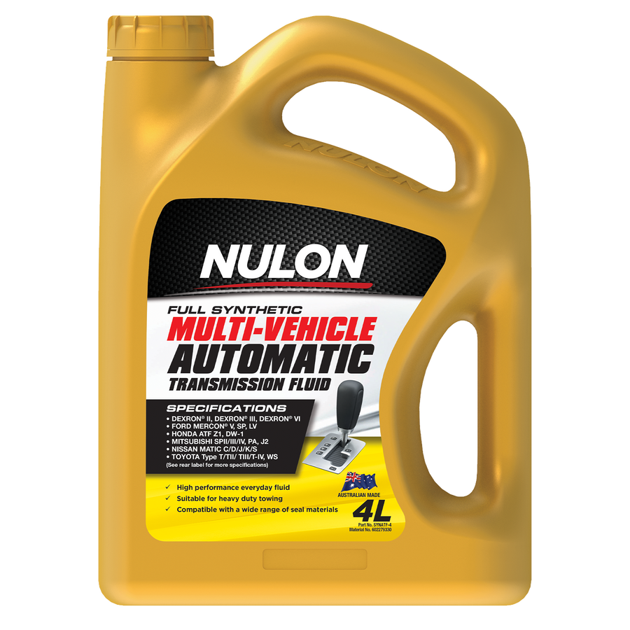 Nulon Full Synthetic Multi-Vehicle Automatic Transmission Fluid 4L