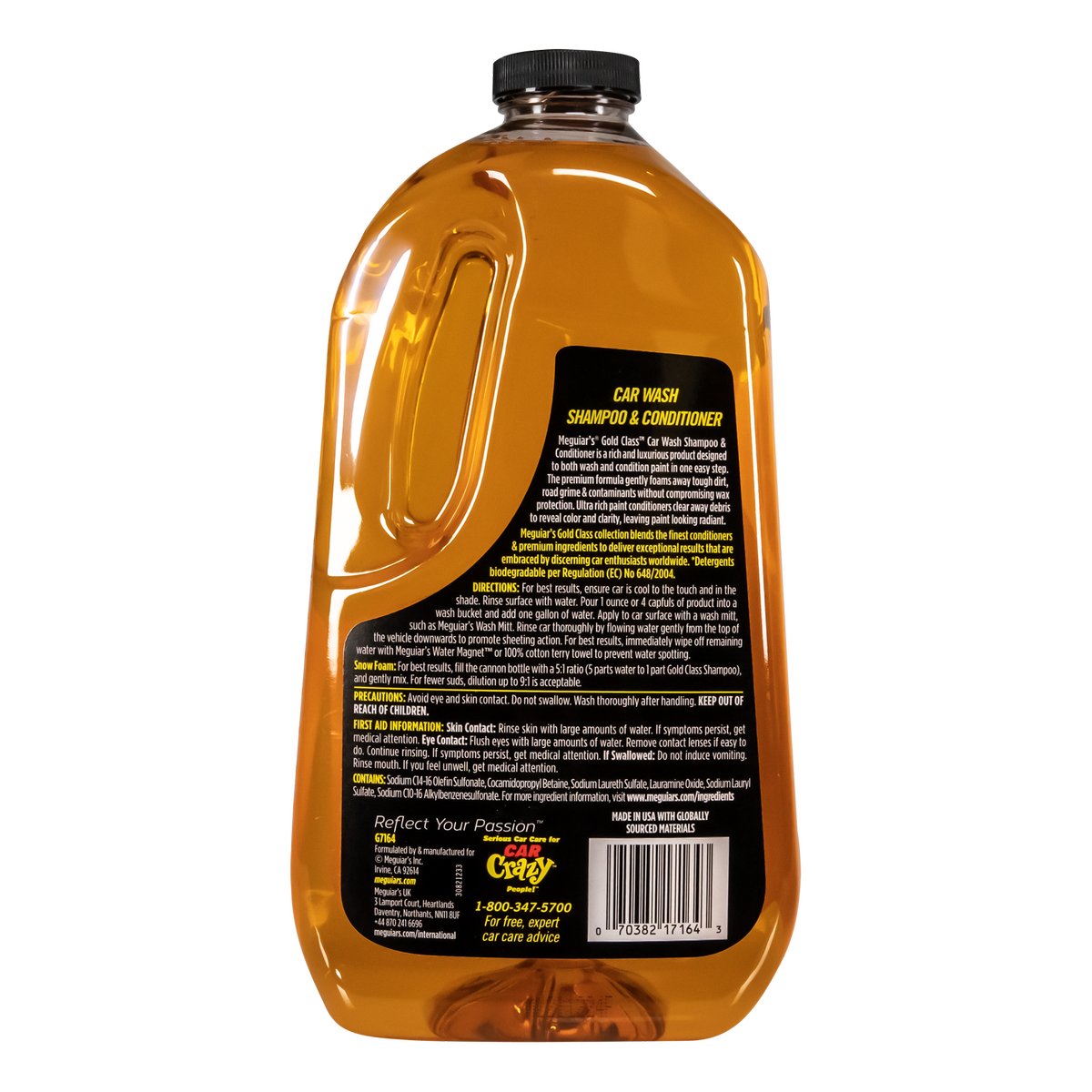 Meguiar's Gold Class Car Wash Shampoo - 1.89L - Cleans & Conditions Paint - SuperSaverAU - view 2