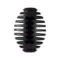 Gladiator 8cm Rugby Dog Toy - Black - Natural Rubber - Dental Care - SuperSaverAU - view 2