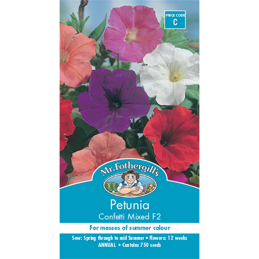 Mr Fothergill Petunia Seeds - 75mm - Half Hardy Annual - Free Flowering - SuperSaverAU - view 1