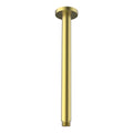 Mondella 300mm Brushed Brass Ceiling Shower Arm - Durable Stainless Steel - SuperSaverAU - view 1