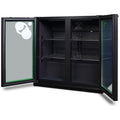 Husky 173L Eco Double Door Back Bar Drinks Chiller - Black, Electronic Controls, LED Lighting - C2HECO840BKAU
