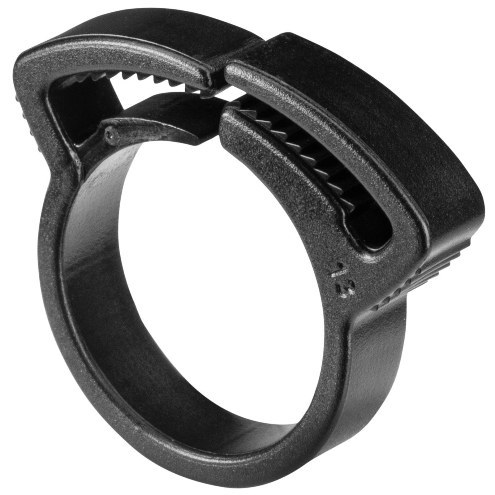 Pope 13mm Locking Clamp 25 Pack - Black Polypropylene Poly Tube Clip for Irrigation
