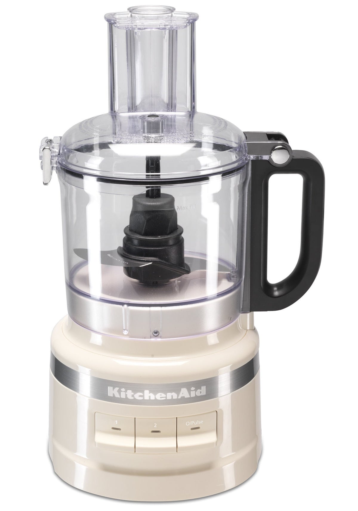 KitchenAid 7 cup food processor - 250W, 3 speeds, LED controls, Almond cream - 5KFP0719AAC
