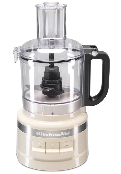 KitchenAid 7 cup food processor - 250W, 3 speeds, LED controls, Almond cream - 5KFP0719AAC