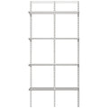 Elfa Classic Linen Closet - White E-Poxy Bonded Steel - 10 Year Warranty - Flat-Pack - 12081