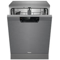 Haier 60cm Freestanding Dishwasher with Sanitise - 15 Place Settings - Satina - ThermoDry - HDW15F1S1