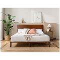 Zinus Arden queen bamboo bed frame - coffee bean finish, wooden slat support - AU-FPWHC1ZC-08Q