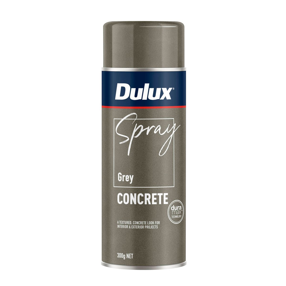 Dulux Spray Paint - Effects 300g - Grey Concrete Grey - Quick Drying - Textured Finish - SuperSaverAU - view 1