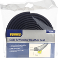 Syneco Black Self Adhesive Weather Seal - 6 x 9mm - 5m - SuperSaverAU - view 1