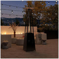 Havana Outdoors Gas Pyramid Patio Heater - LPG, Real Flame Glass Tube, Push-Button Ignition - 10004936