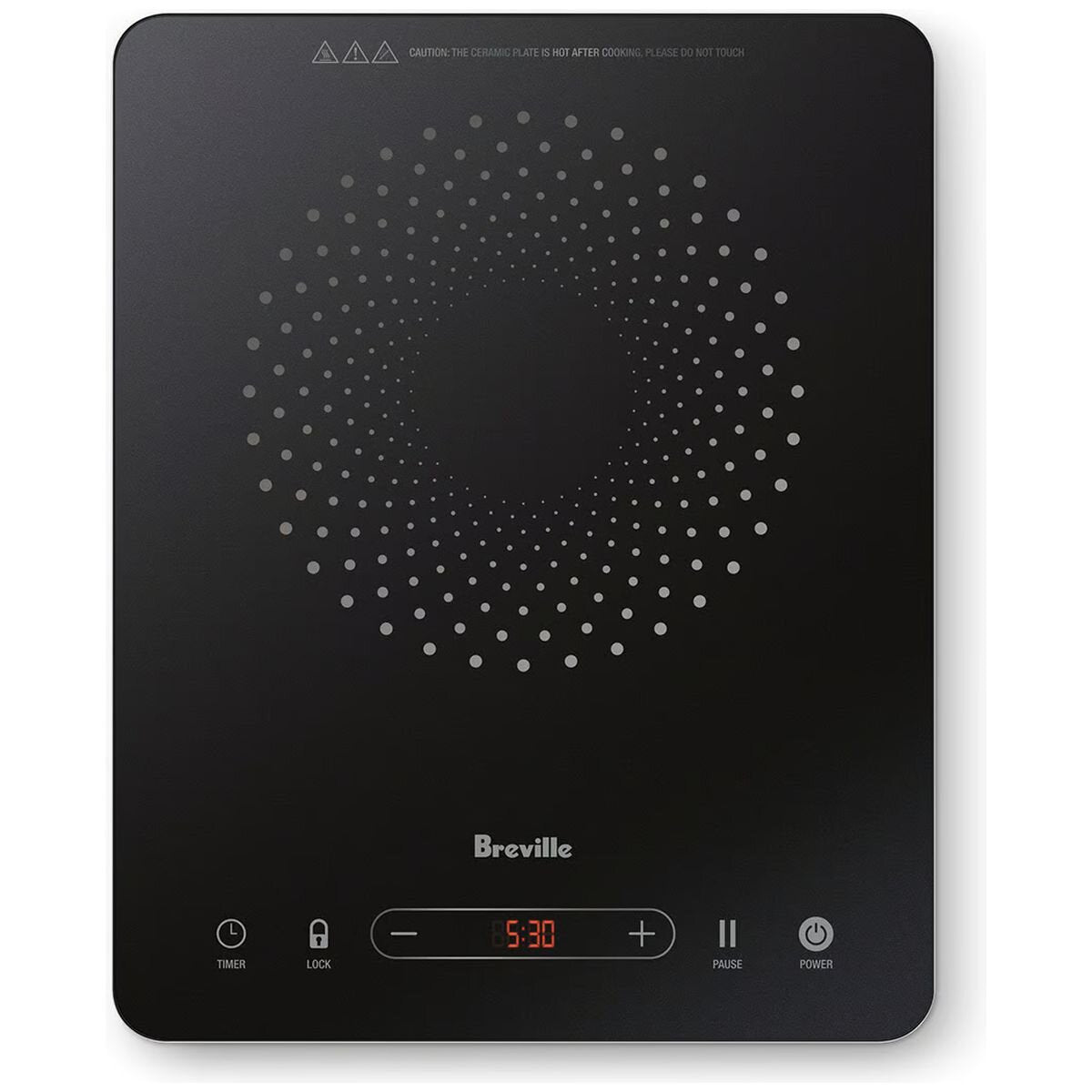 Breville Quick Cook Go portable induction cooker - 10 power levels, black ceramic glass - LIC500MTB