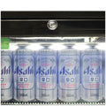Rhino 208L Double Door Heated Glass Under Bench Beverage Centre - Black, Lockable Doors - SG2H-B-HD