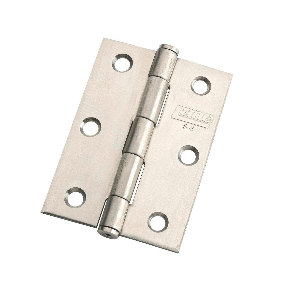 Lane Butt Hinge 85mm Stainless Steel Loose Pin Pack of 20 - SuperSaverAU - view 1