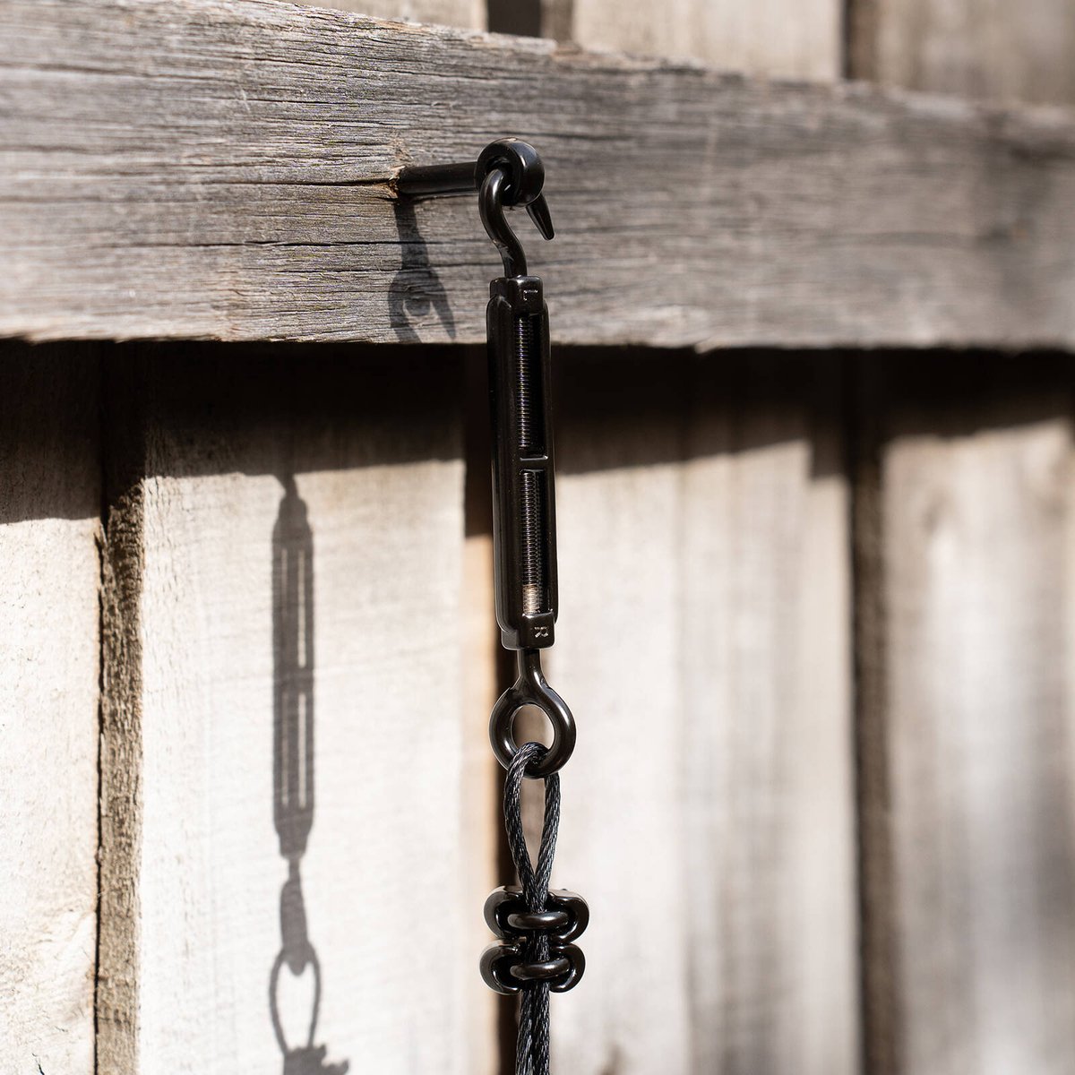 Taskmaster 5mm Black Turnbuckle Hook and Eye 6 Pack - 316 Stainless Steel - Tensioning - SuperSaverAU - view 3