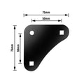 Metal Mate Black Slotted Angle Starter Pack, Steel Shelving Frame Kit