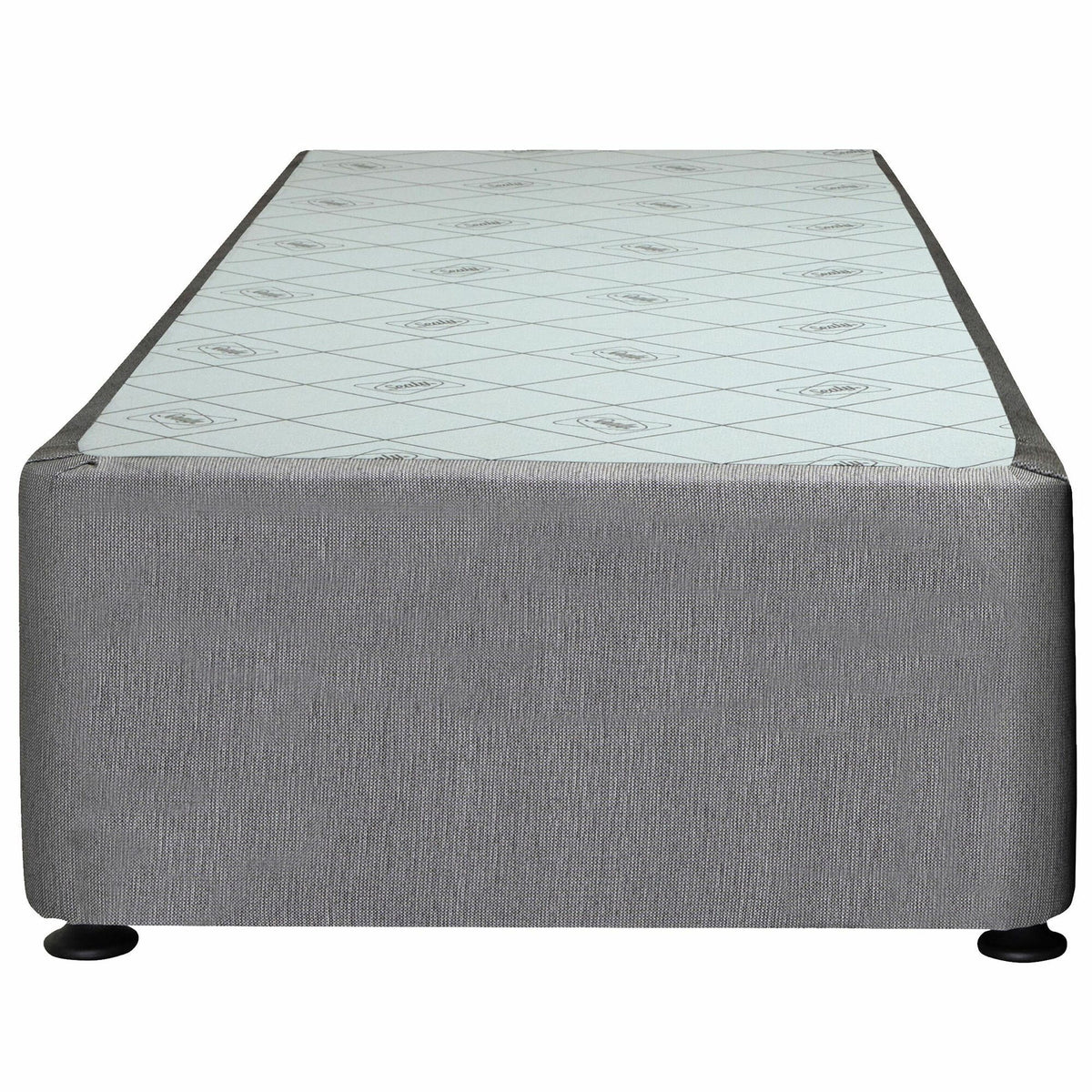 Sealy Long Single Spacesaver Base Blank - Charcoal Fabric, Patented Module Support - 728214